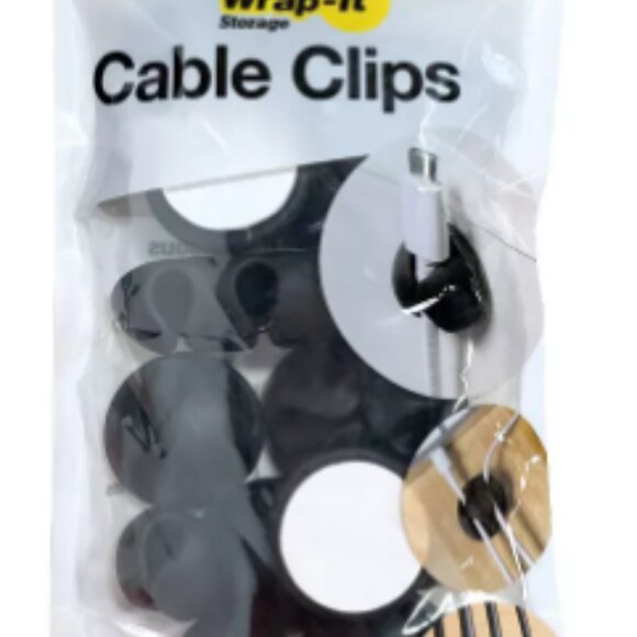 Wrap It 14 Pack of Self Adhesive 3M Backed Cable Clips - Picture 1 of 7